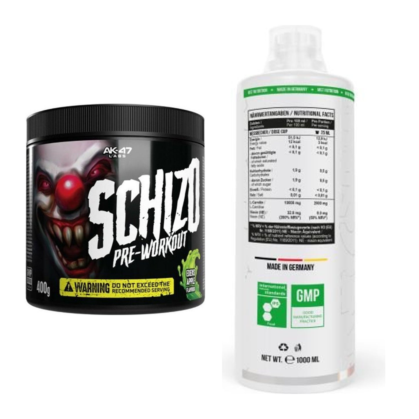 Trainings-Set: AK47 Labs Schizo + MST L-Carnitine 100.000 – alle enthaltenen Artikel