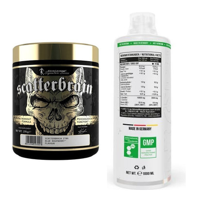 Trainings-Set: Kevin Levrone Scatterbrain + MST L-Carnitine 100.000 – alle enthaltenen Artikel