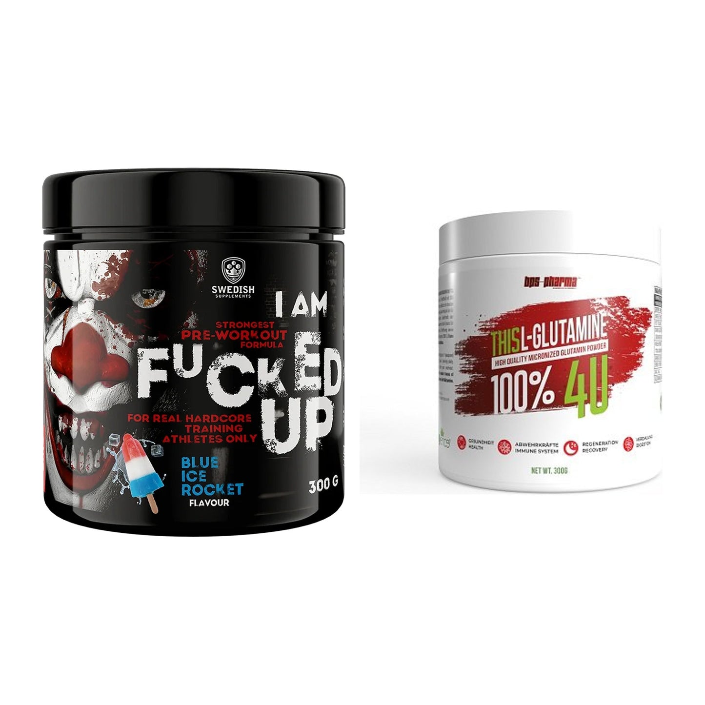 Trainings-Set: Swedish Supplements Fucked + BPS-Pharma This Glutamin – alle enthaltenen Artikel