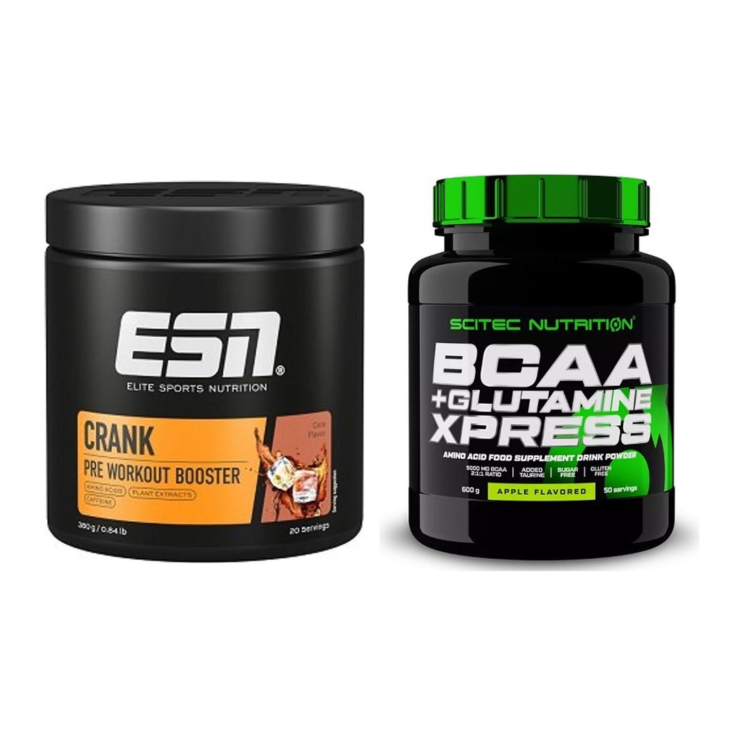 Trainings-Set: ESN Crank Booster + Scitec BCAA+ Glutamine Xpress – alle enthaltenen Artikel