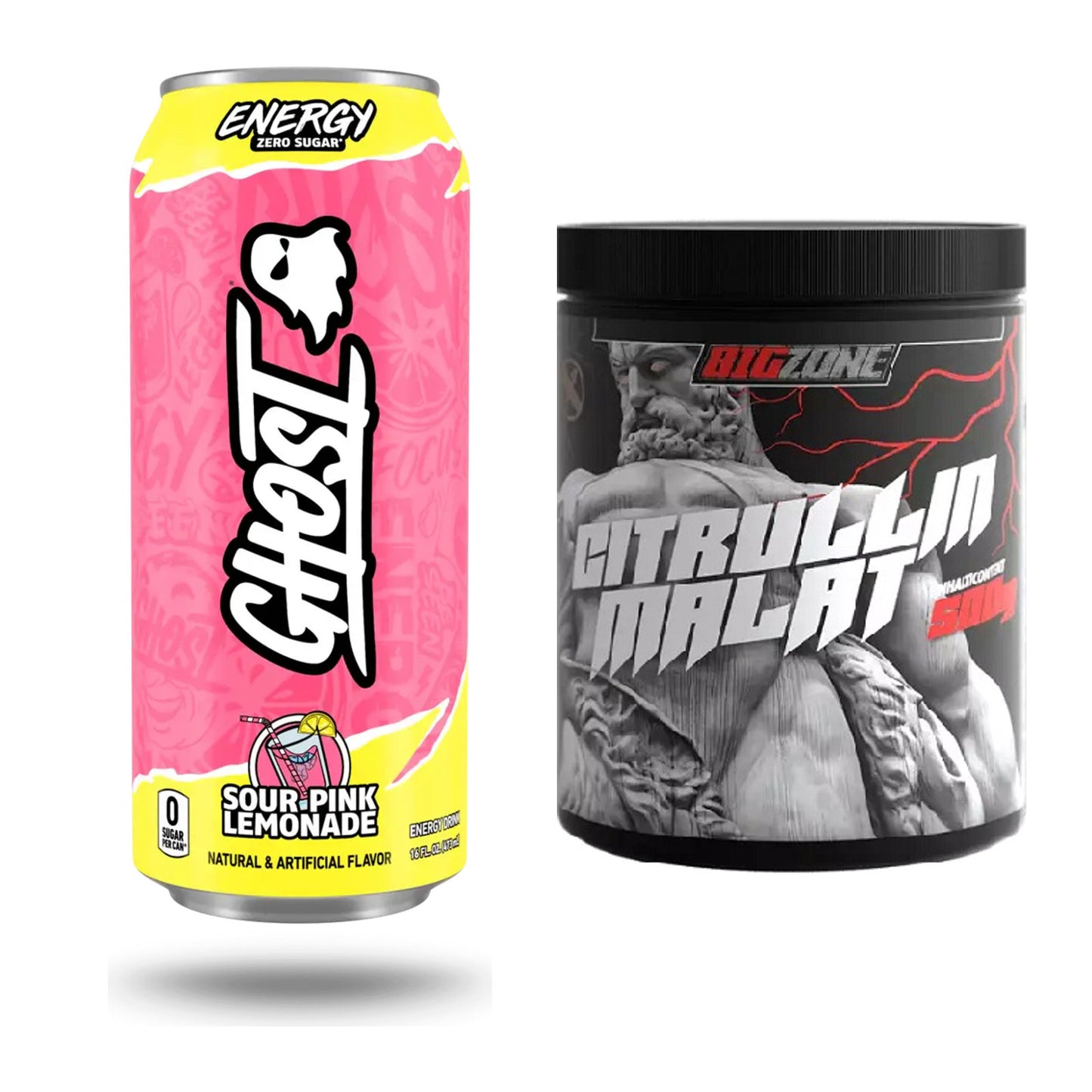 Trainings-Set: Ghost Energy + Big Zone Citrullin Malat – alle enthaltenen Artikel