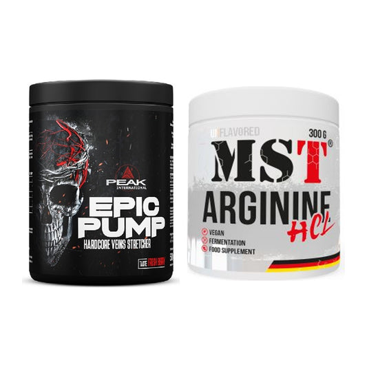 Trainings-Set: Peak EPIC Pump + MST Arginine HCL – alle enthaltenen Artikel