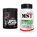Trainings-Set: Peak EPIC Pump + MST Vitamin D3 5000IU 120 Softgels – alle enthaltenen Artikel