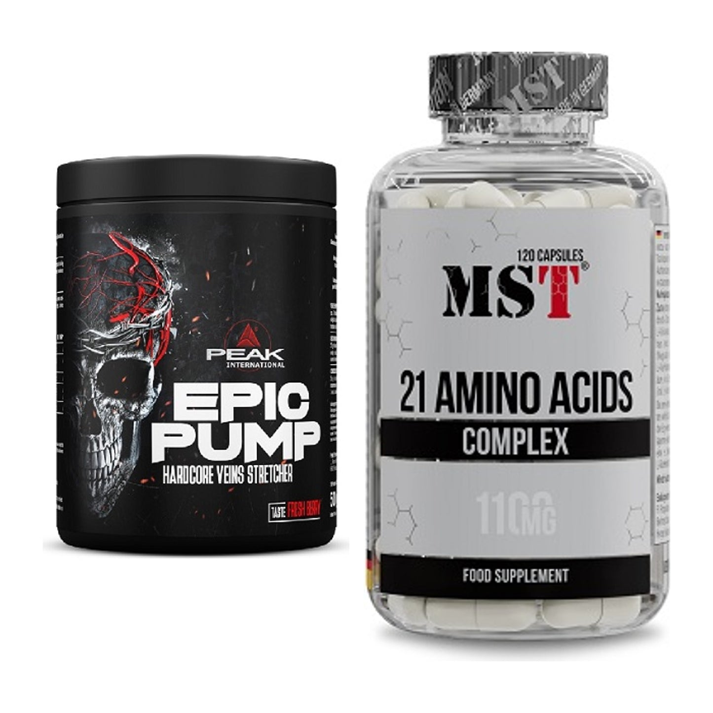 Trainings-Set: Peak EPIC Pump + MST 21 Amino Acids – alle enthaltenen Artikel