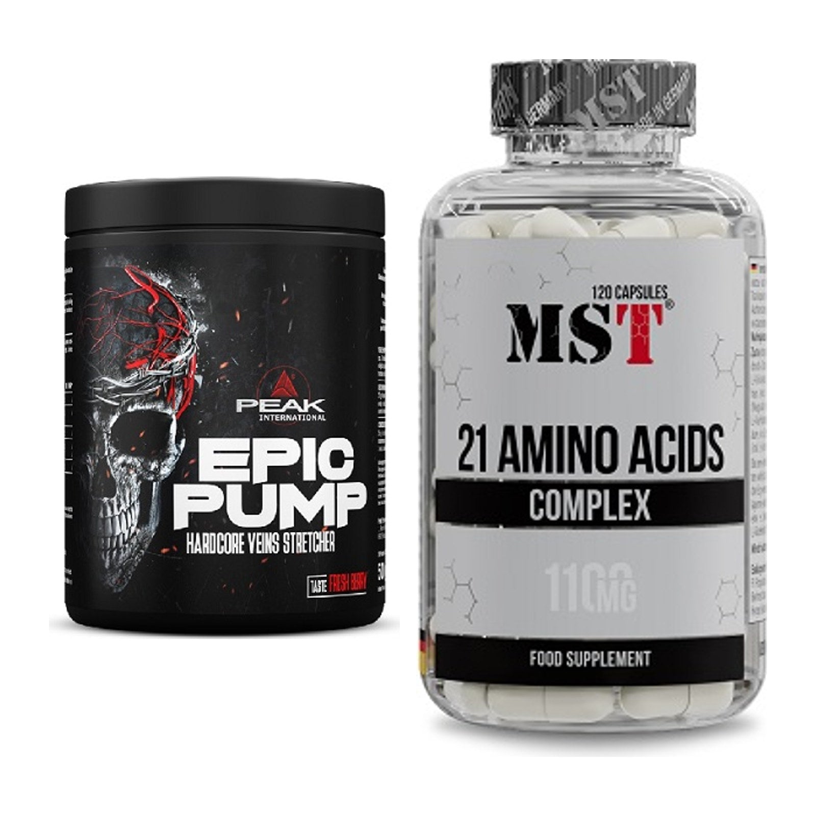 Trainings-Set: Peak EPIC Pump + MST 21 Amino Acids – alle enthaltenen Artikel