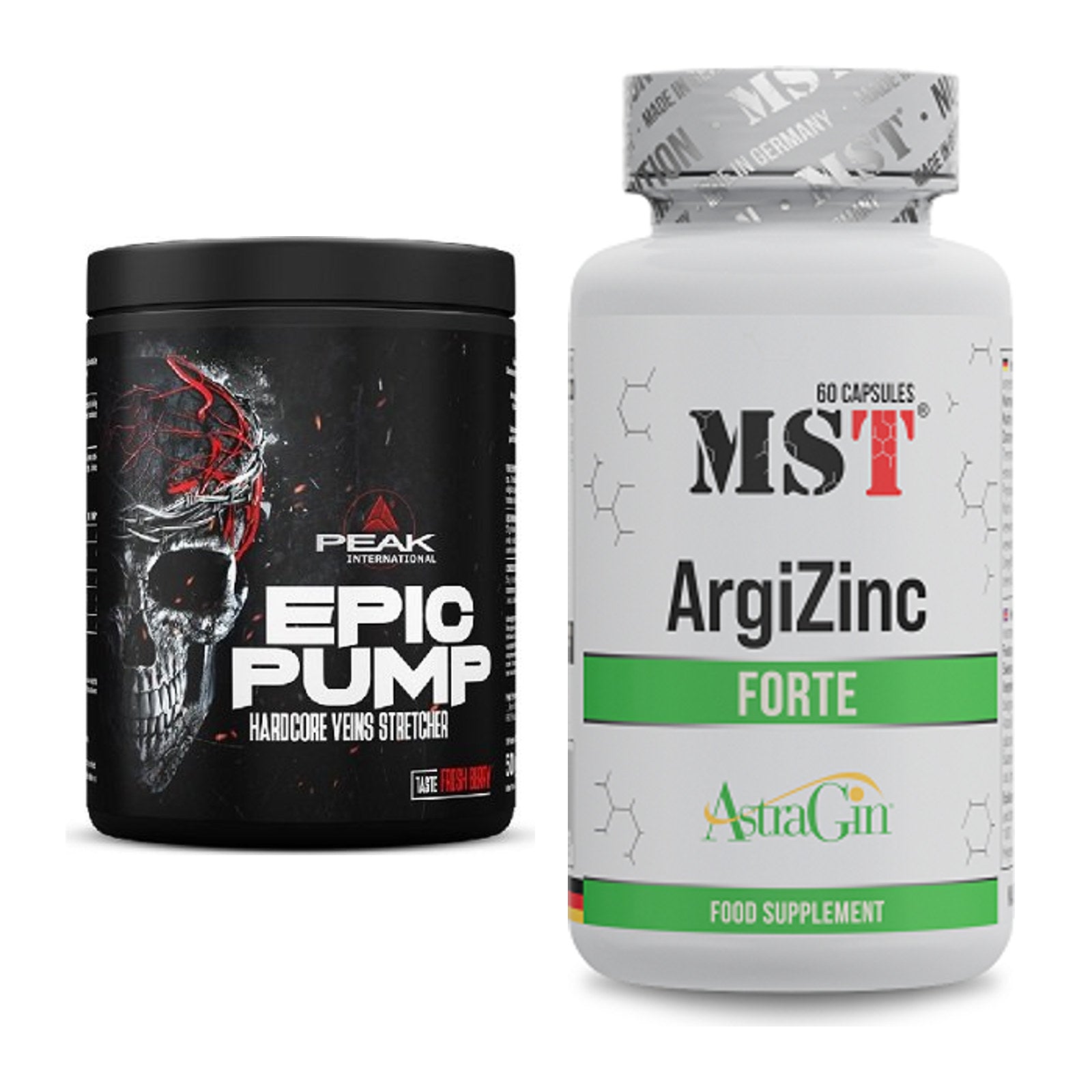 Trainings-Set: Peak EPIC Pump + MST ArgiZinc Forte – alle enthaltenen Artikel