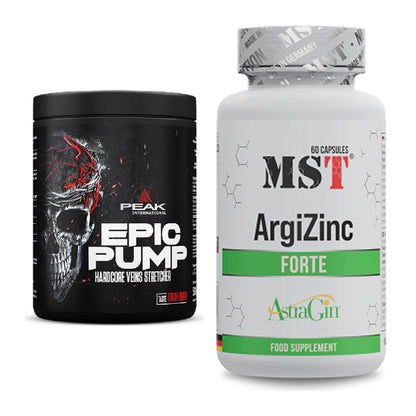 Trainings-Set: Peak EPIC Pump + MST ArgiZinc Forte – alle enthaltenen Artikel