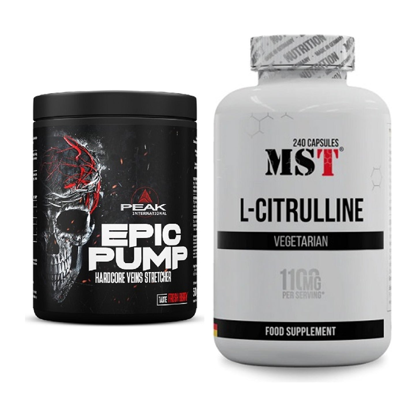 Trainings-Set: Peak EPIC Pump + MST Citrulline – alle enthaltenen Artikel
