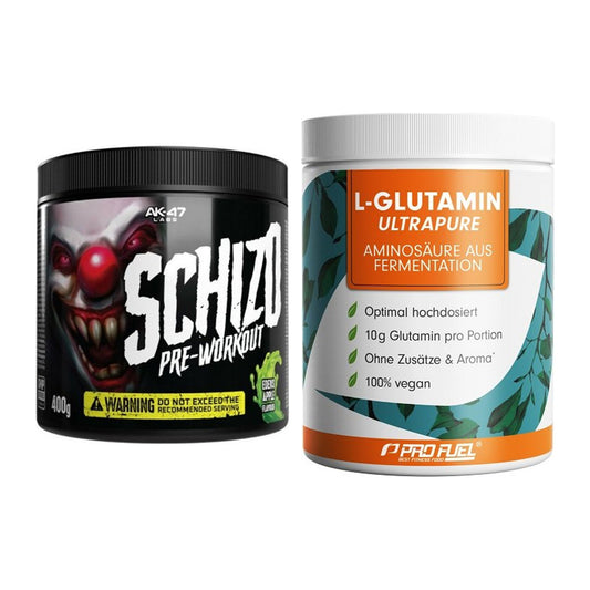 Trainings-Set: AK47 Labs Schizo + ProFuel Glutamin Ultrapure – alle enthaltenen Artikel