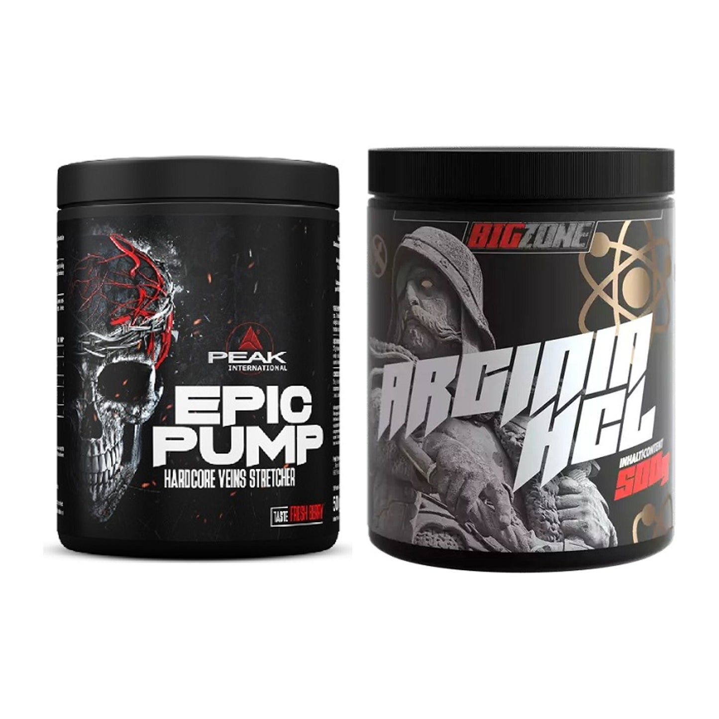 Trainings-Set: Peak EPIC Pump + Big Zone Arginine HCl – alle enthaltenen Artikel
