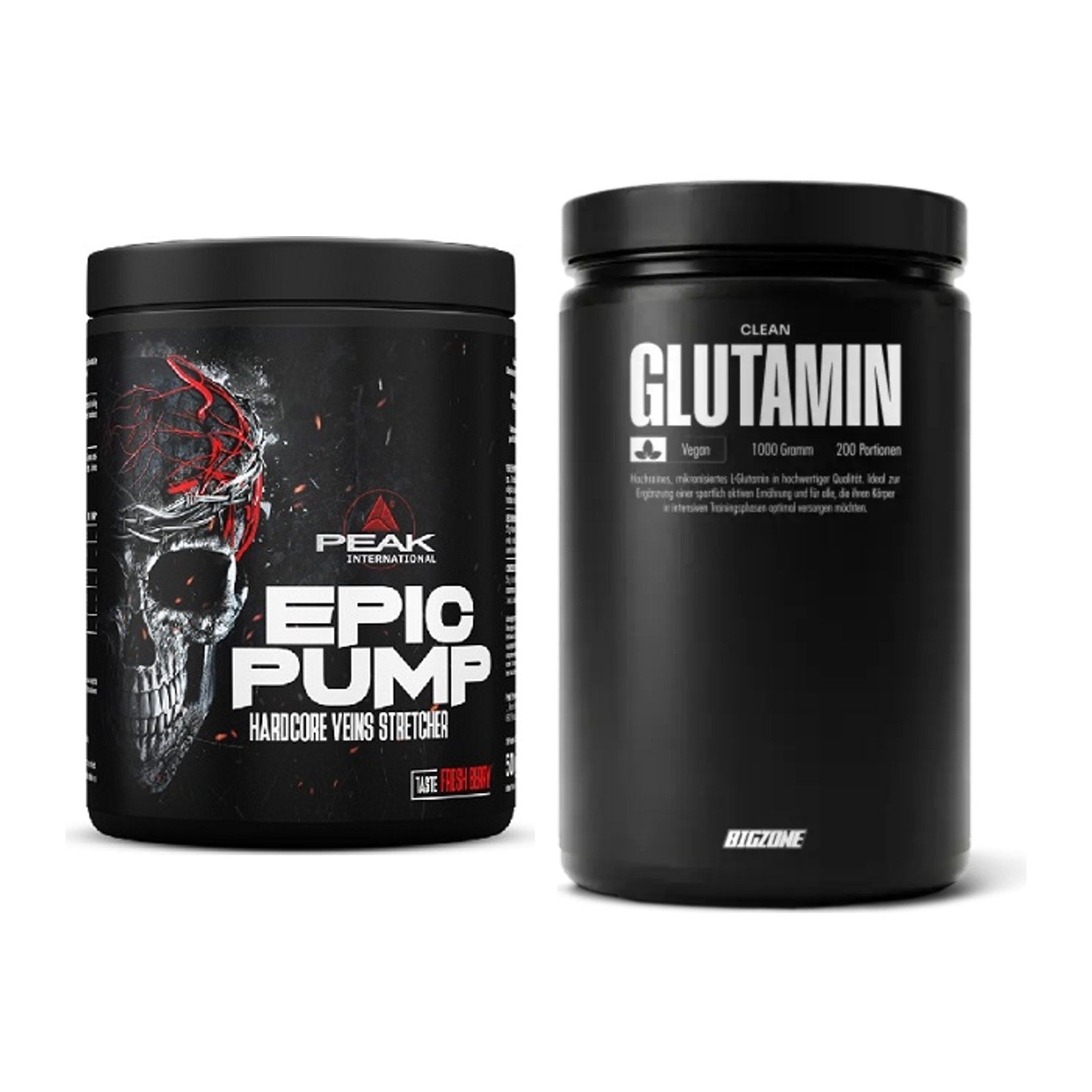 Trainings-Set: Peak EPIC Pump + Big Zone Glutamin – alle enthaltenen Artikel