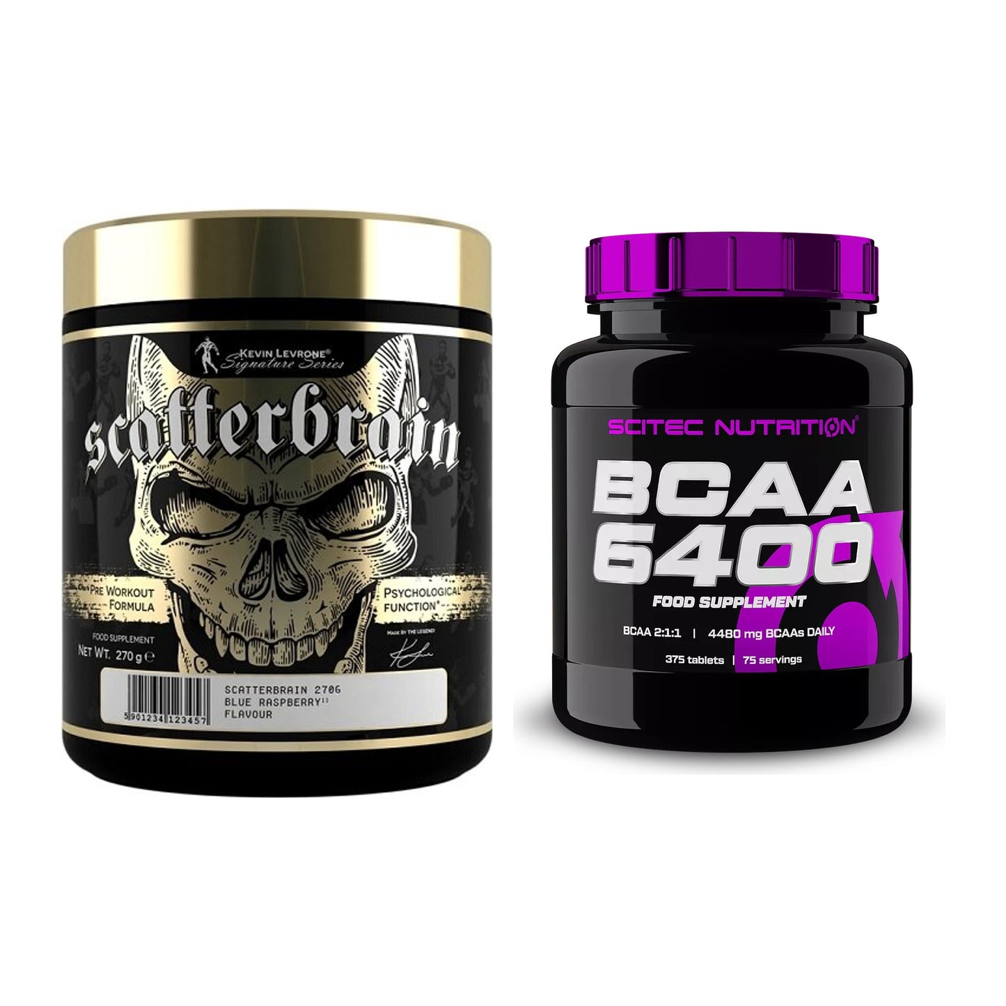 Trainings-Set: Kevin Levrone Scatterbrain + Scitec BCAA 6400 – alle enthaltenen Artikel