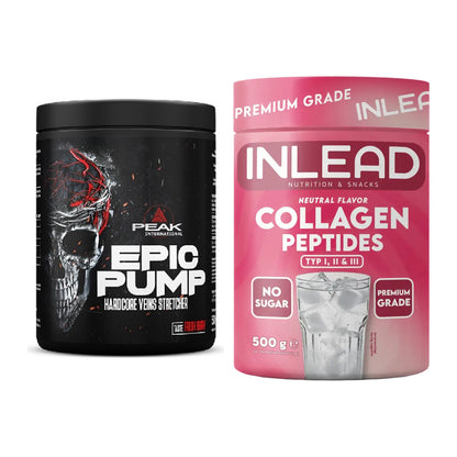 Trainings-Set: Peak EPIC Pump + INLEAD Collagen Peptides Typ I, II – alle enthaltenen Artikel