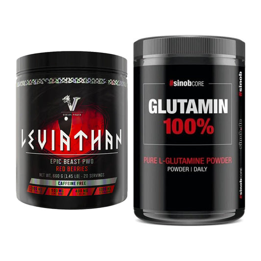 Trainings-Set: Viking Power Leviathan Hardcore + Sinob Core L-Glutamin – alle enthaltenen Artikel