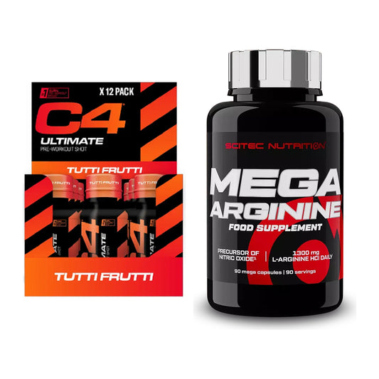 Trainings-Set: Cellucor C4 Ultimate Pre-Workout + Scitec Mega Arginine – alle enthaltenen Artikel