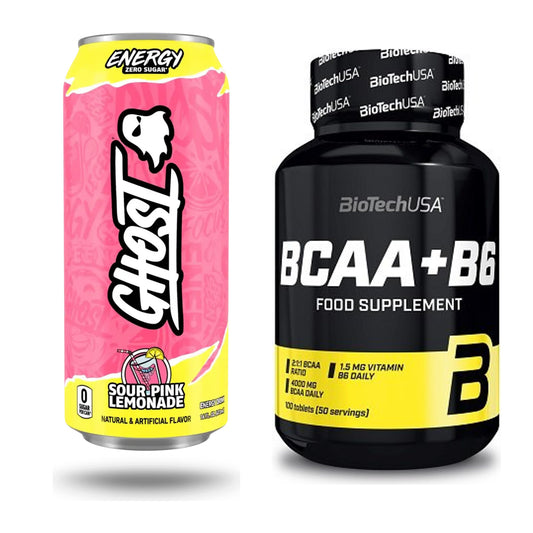 Trainings-Set: Ghost Energy + BioTech BCAA+B6 100 Tabl – alle enthaltenen Artikel