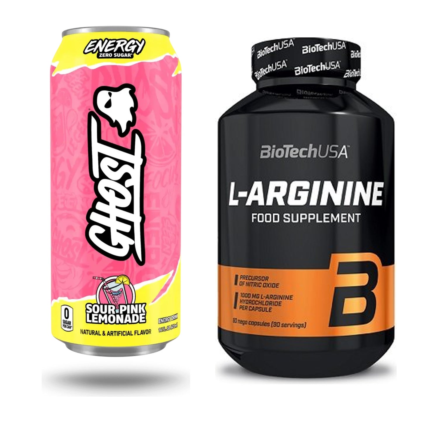 Trainings-Set: Ghost Energy + BioTech L-Arginine – alle enthaltenen Artikel