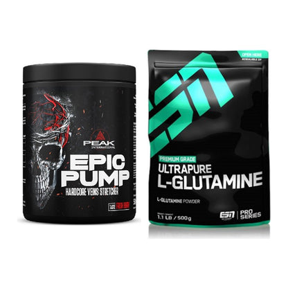 Trainings-Set: Peak EPIC Pump + ESN Ultrapure L-Glutamin – alle enthaltenen Artikel