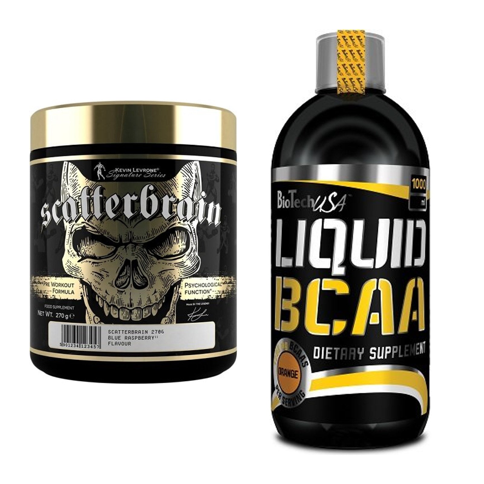 Trainings-Set: Kevin Levrone Scatterbrain + BioTech Liquid BCAA – alle enthaltenen Artikel