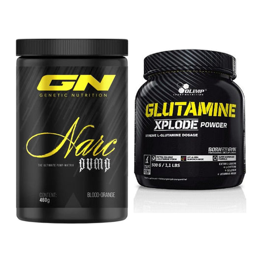 Trainings-Set: GN Narc Pump + Olimp L-Glutamine Xplode 500g – alle enthaltenen Artikel