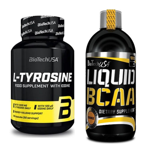 Trainings-Set: BioTech Tyrosine + BioTech Liquid BCAA – alle enthaltenen Artikel