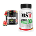 Trainings-Set: Redcon1 Total War PUMP + MST Vitamin D3 5000IU 120 – alle enthaltenen Artikel