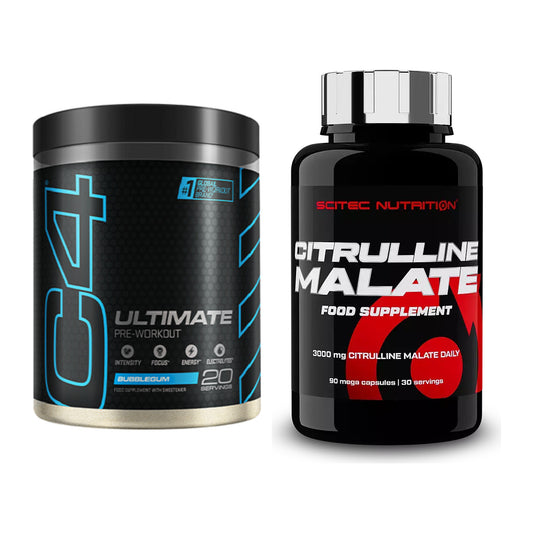 Trainings-Set: Cellucor C4 ULTIMATE 20 + Scitec Citrulline Malate – alle enthaltenen Artikel