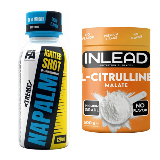 Trainings-Set: FA Nutrition Xtreme Napalm + INLEAD L-Citrullin Malat – alle enthaltenen Artikel