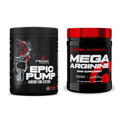 Trainings-Set: Peak EPIC Pump + Scitec Mega Arginine – alle enthaltenen Artikel