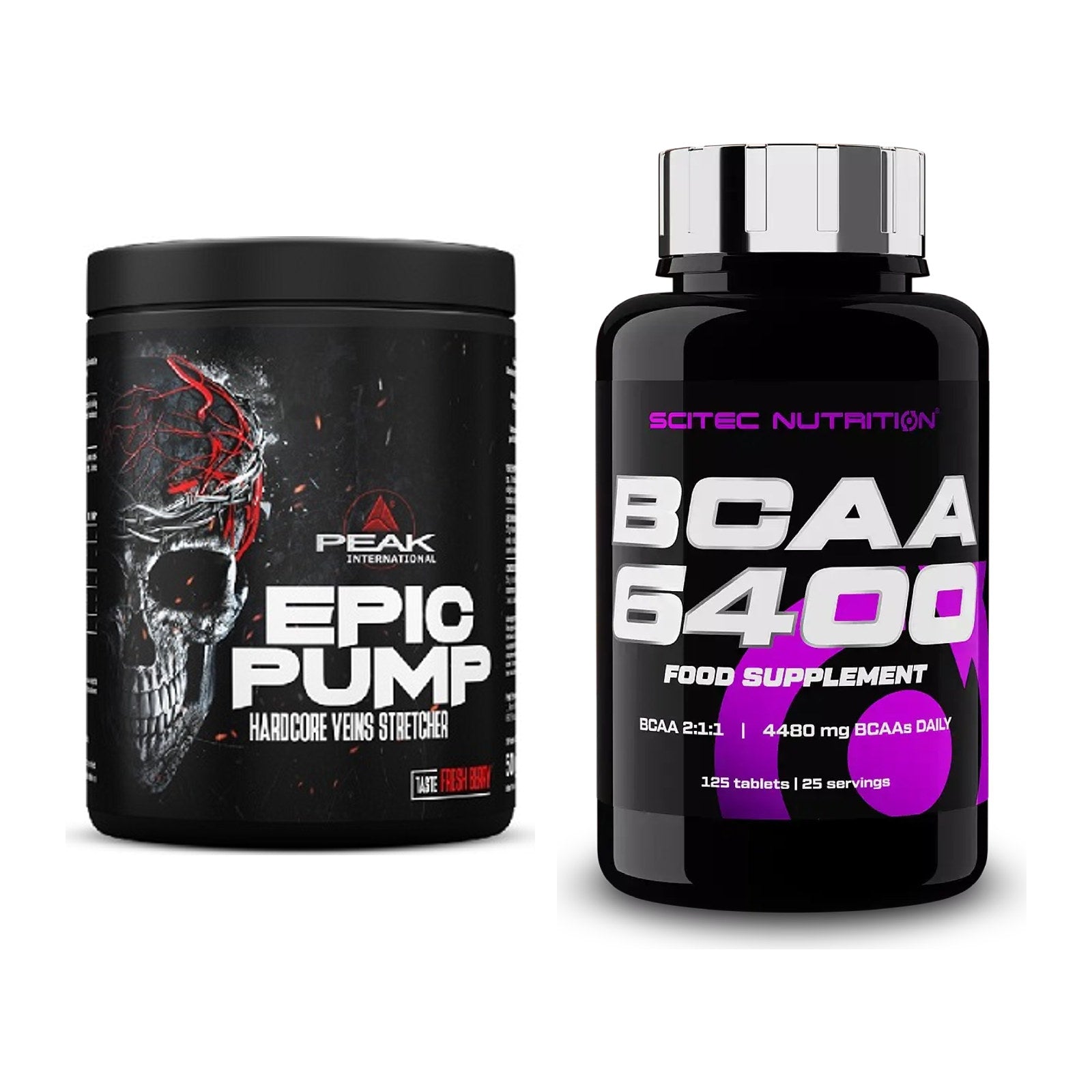 Trainings-Set: Peak EPIC Pump + Scitec BCAA 6400 – alle enthaltenen Artikel