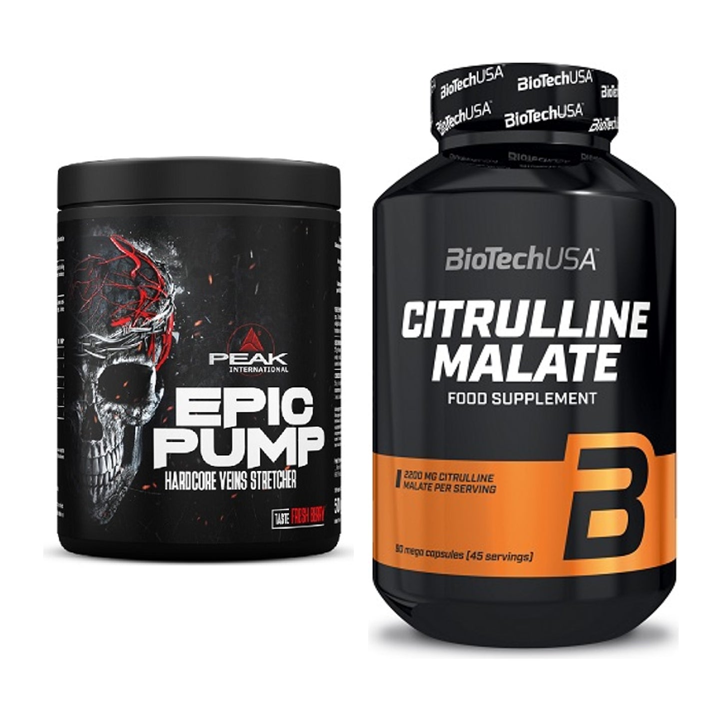 Trainings-Set: Peak EPIC Pump + BioTech Citrulline Malate – alle enthaltenen Artikel