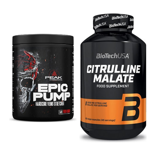 Trainings-Set: Peak EPIC Pump + BioTech Citrulline Malate – alle enthaltenen Artikel