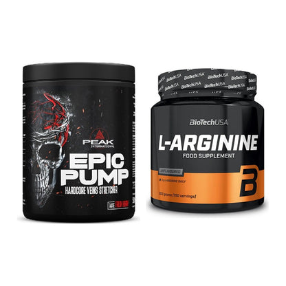 Trainings-Set: Peak EPIC Pump + BioTech L-Arginin – alle enthaltenen Artikel