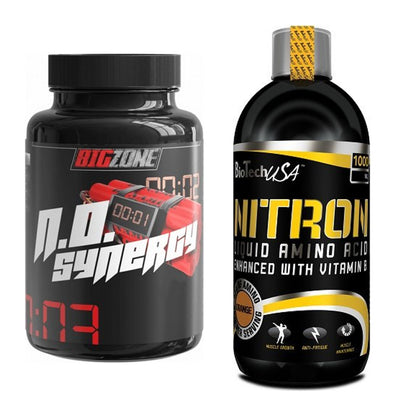 Trainings-Set: Big Zone N.O Synergy + BioTech Liquid Amino – alle enthaltenen Artikel