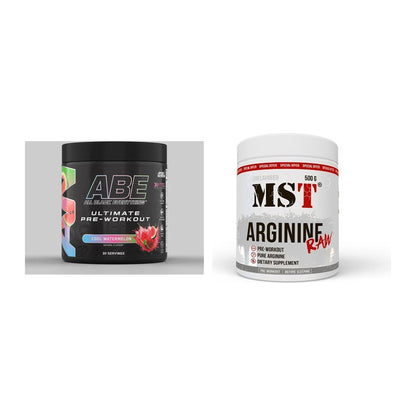 Trainings-Set: Applied Nutrition A.B.E Ultimate + MST Arginine RAW – alle enthaltenen Artikel