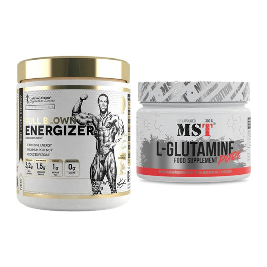 Trainings-Set: Kevin Levrone Full Blown Energizer + MST Glutamine – alle enthaltenen Artikel