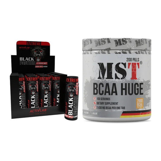 Trainings-Set: Activlab Black Panther + MST BCAA Huge 200 Tabl./ – alle enthaltenen Artikel