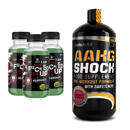 Trainings-Set: Swedish Supplements Fucked + BioTech AAKG Shock Extreme – alle enthaltenen Artikel
