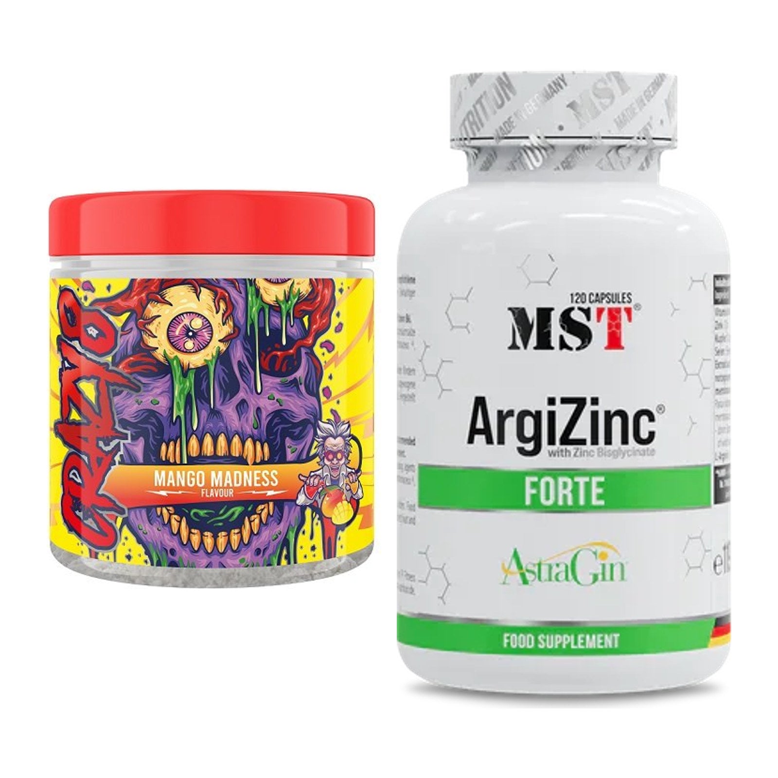 Trainings-Set: Swedish Supplements Crazy 8 + MST ArgiZinc Forte – alle enthaltenen Artikel