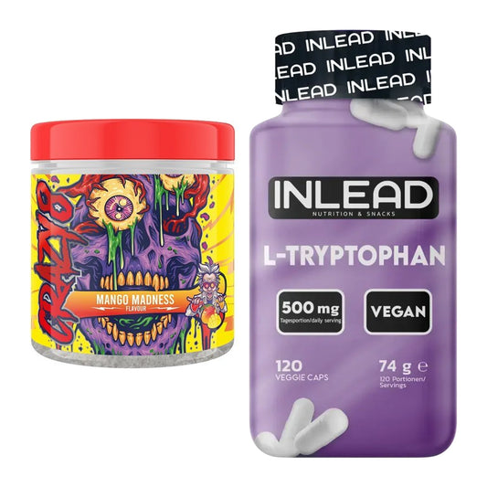 Trainings-Set: Swedish Supplements Crazy 8 + INLEAD L-Tryptophan 500mg – alle enthaltenen Artikel