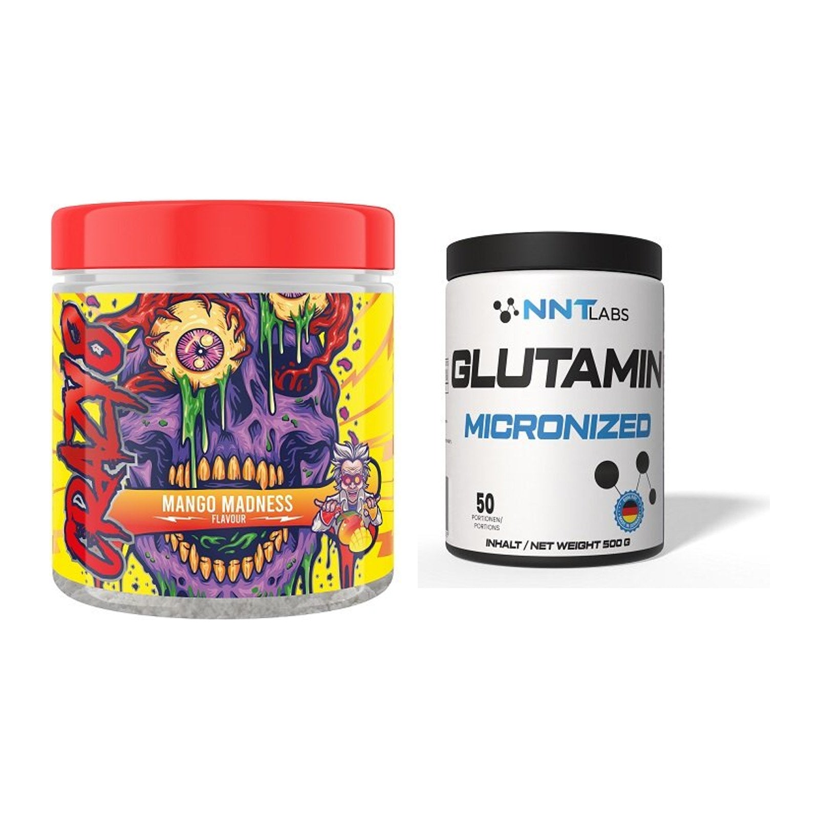 Trainings-Set: Swedish Supplements Crazy 8 + NNT Glutamin – alle enthaltenen Artikel