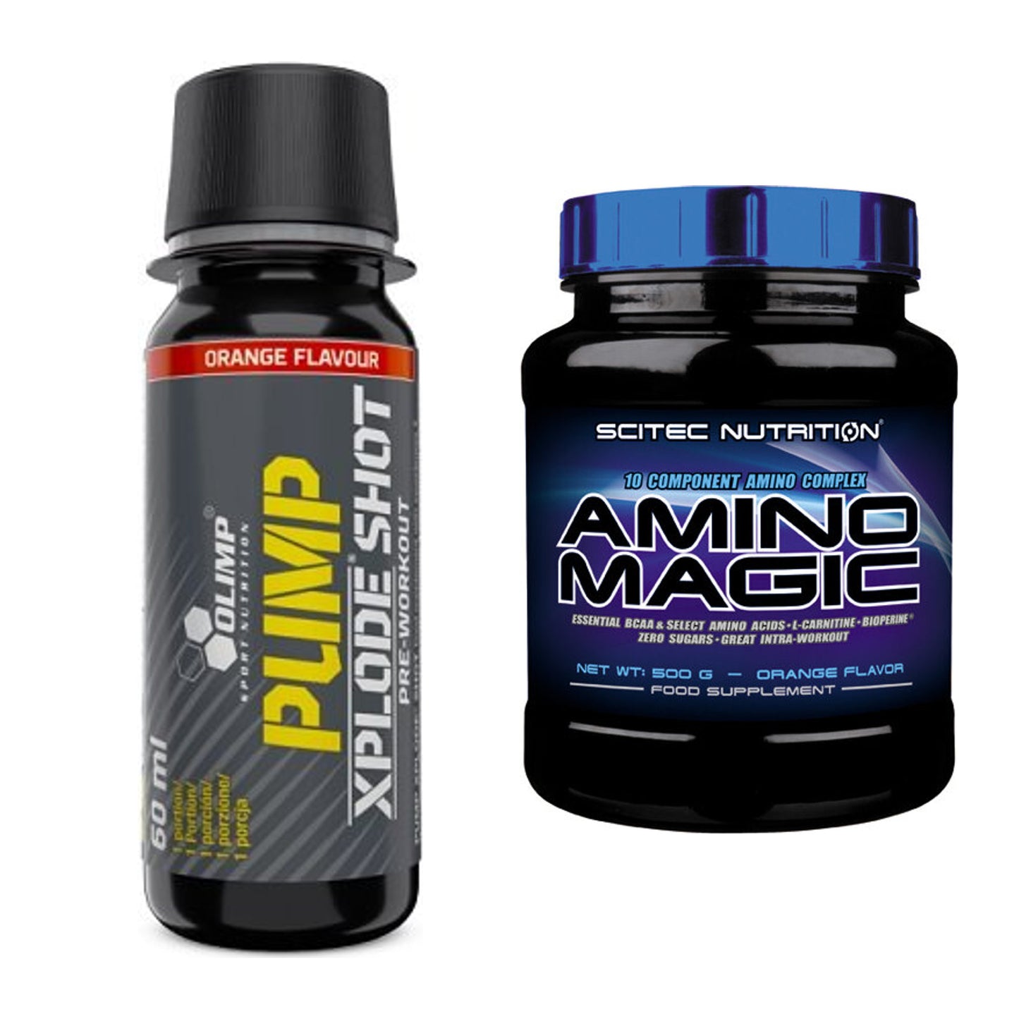 Trainings-Set: Olimp Pump Xplode Shot + Scitec Amino Magic – alle enthaltenen Artikel