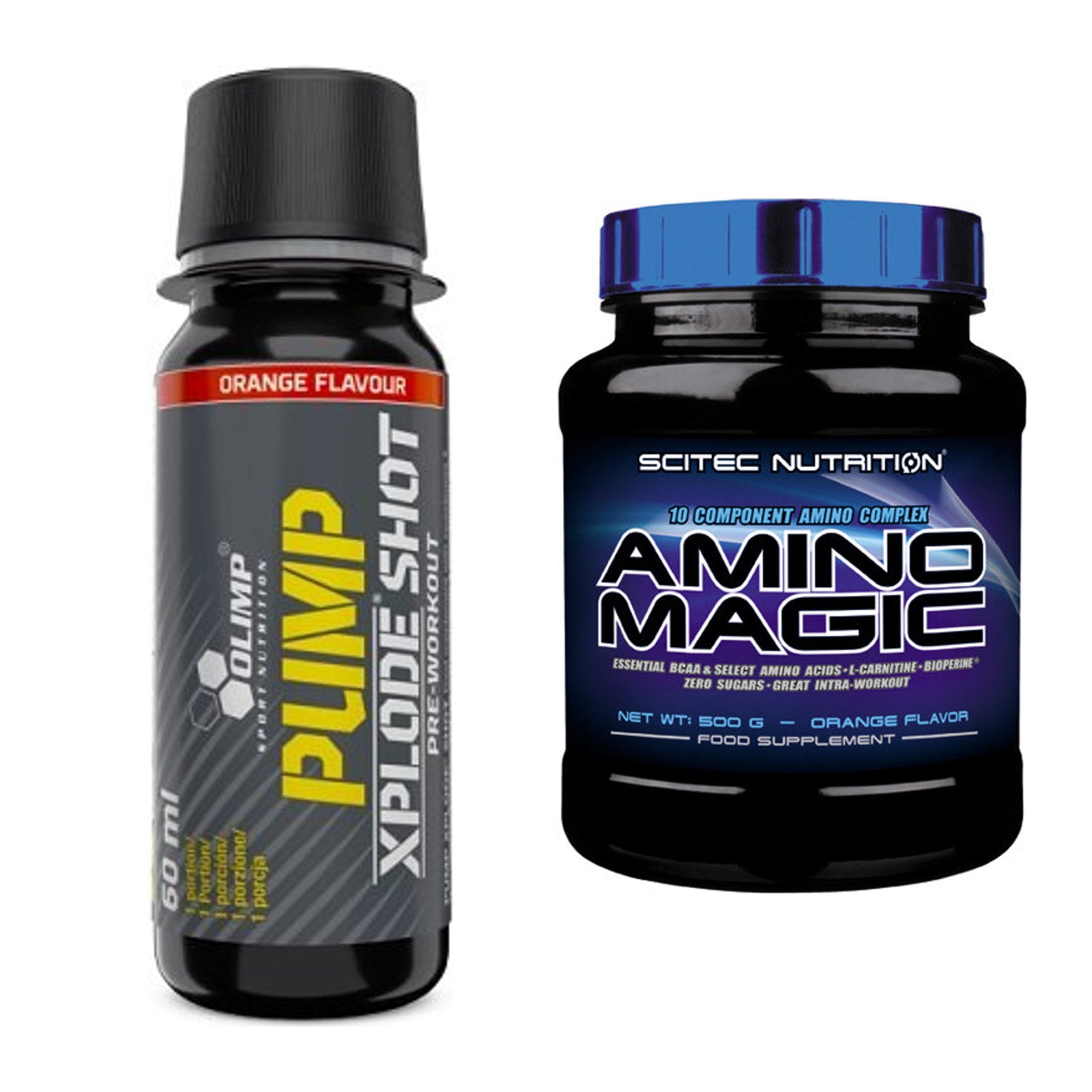 Trainings-Set: Olimp Pump Xplode Shot + Scitec Amino Magic – alle enthaltenen Artikel