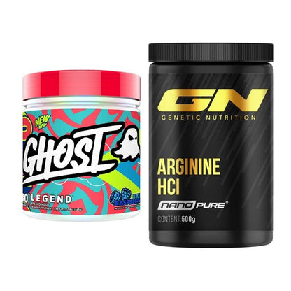 Trainings-Set: Ghost Legend V4 30 Serv. + GN Arginine HCL Nano Pure – alle enthaltenen Artikel