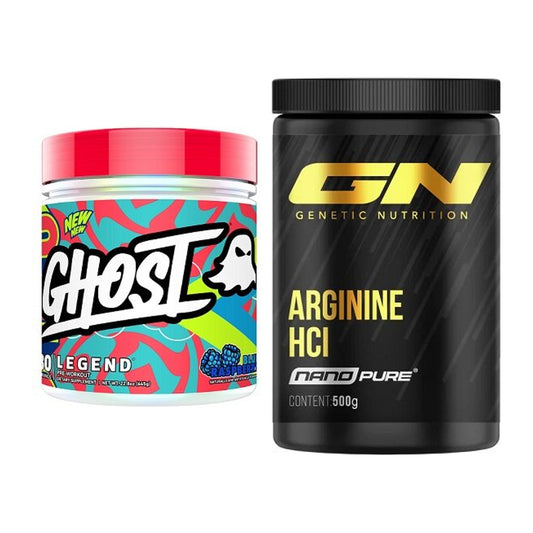 Trainings-Set: Ghost Legend V4 30 Serv. + GN Arginine HCL Nano Pure – alle enthaltenen Artikel
