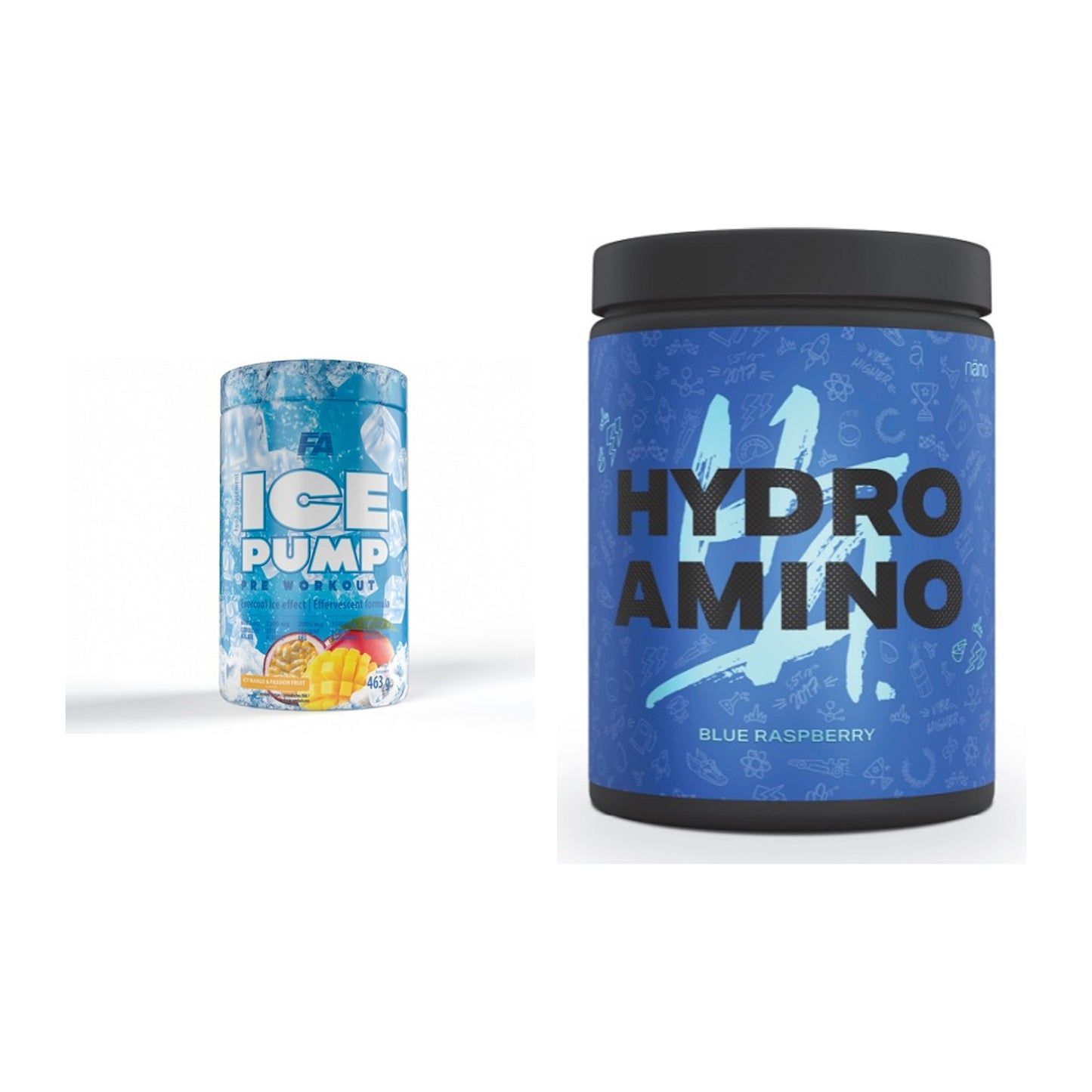 Trainings-Set: FA Nutrition ICE Pump + Nanosupps Hydro Amino – alle enthaltenen Artikel