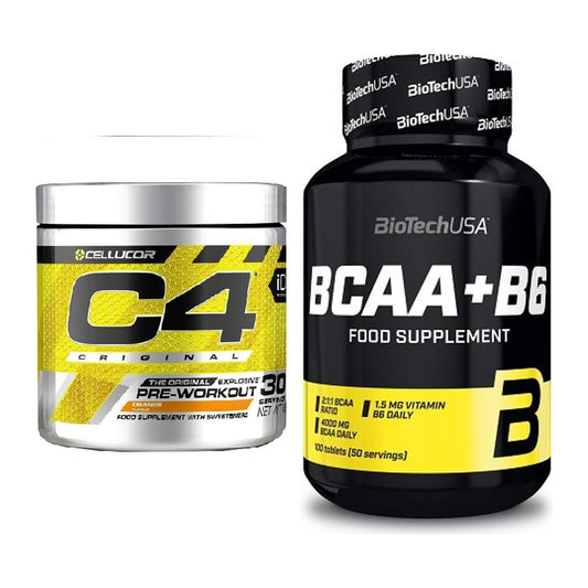Trainings-Set: Cellucor C4 Original + BioTech BCAA+B6 100 Tabl – alle enthaltenen Artikel