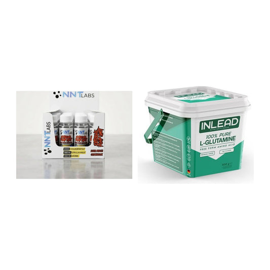 Trainings-Set: NNT Extreme Pump Shot + INLEAD L-Glutamine – alle enthaltenen Artikel