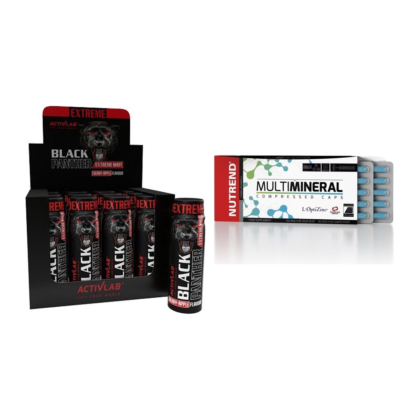 Trainings-Set: Activlab Black Panther + Nutrend Multimineral – alle enthaltenen Artikel