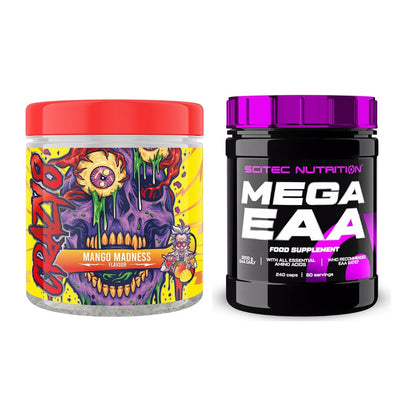 Trainings-Set: Swedish Supplements Crazy 8 + Scitec Mega EAA – alle enthaltenen Artikel